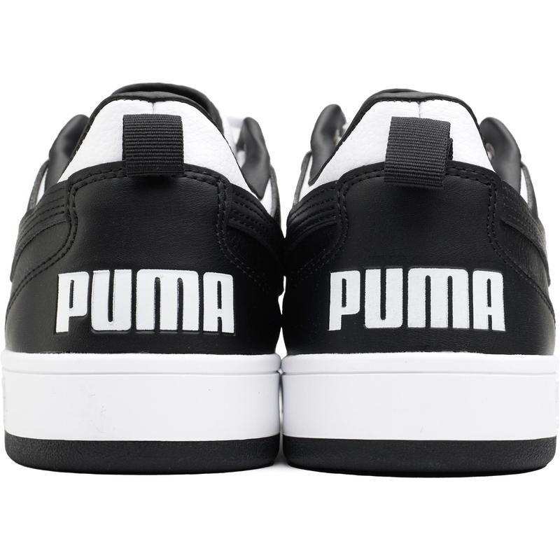 Puma Dribble Trainers - White/Black Synthetic Court Trainers 2
