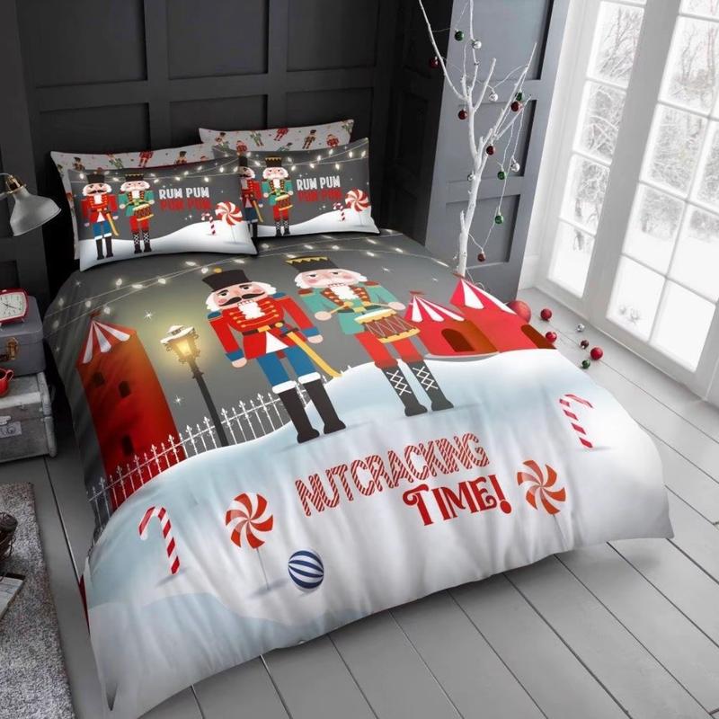 Christmas Duvet cover set ,winter wounderland-Polycotton Blend, Available in Single, Double, and king size 0