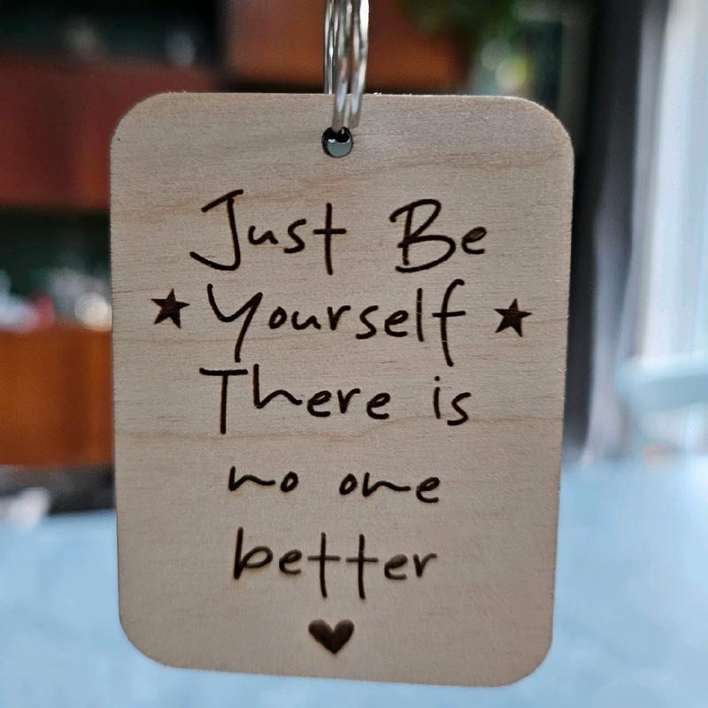 Just Be Yourself Taylor Swift Keyring, Swiftie Fan Gift, Quotes Keychain 3