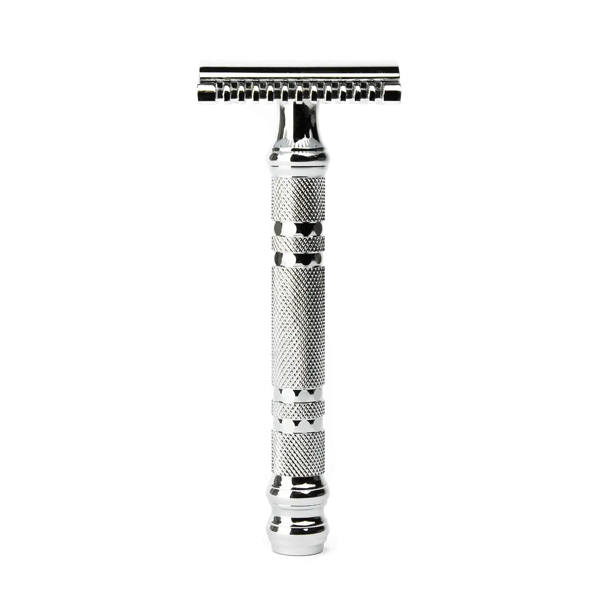 Parker 24C Chrome Handle Open Comb 3 Piece Safety Razor