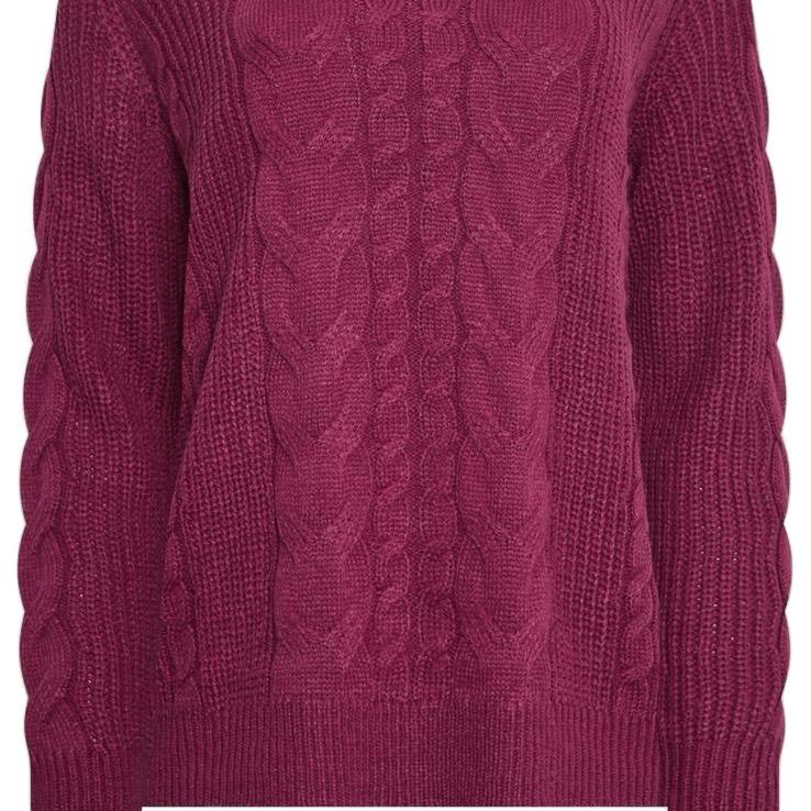 Ladies Cable Knit Jumper - Soft and Cozy for Autumn and Winter - Knitwear, Womenswear sweater season 1