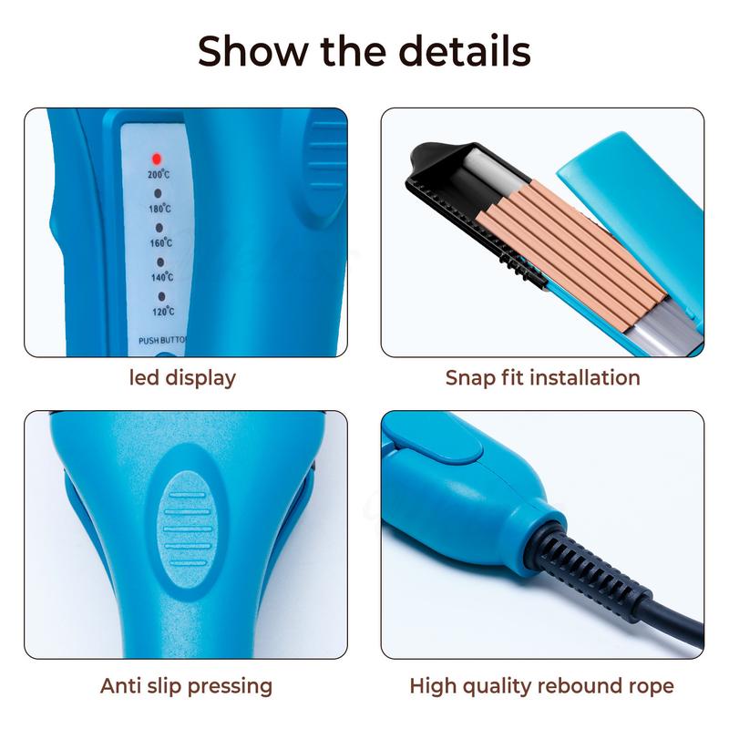Product Introduction of 3D hair imprinting  3D Hair Press Iron Hair Straightener Electric Straightening Curling Imprinting 3D Hair Crimper Comfort Curler 30