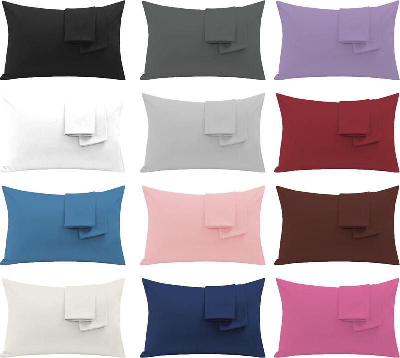 Experience Luxury with Style Mart 2 X Pillow Case Fine Poly-Cotton Housewife Pair Pack - All Sizes 1