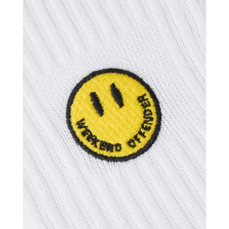 Smiley Sports Socks White 1