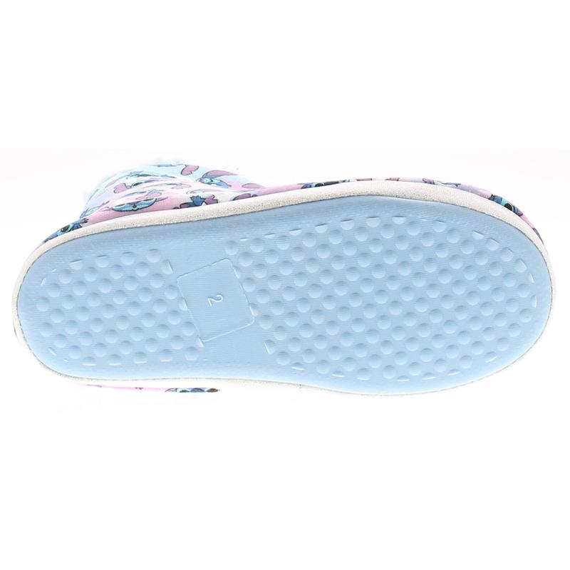 Stitch Younger Girls Slippers Novelty Bootie Lucy blue UK Size 4