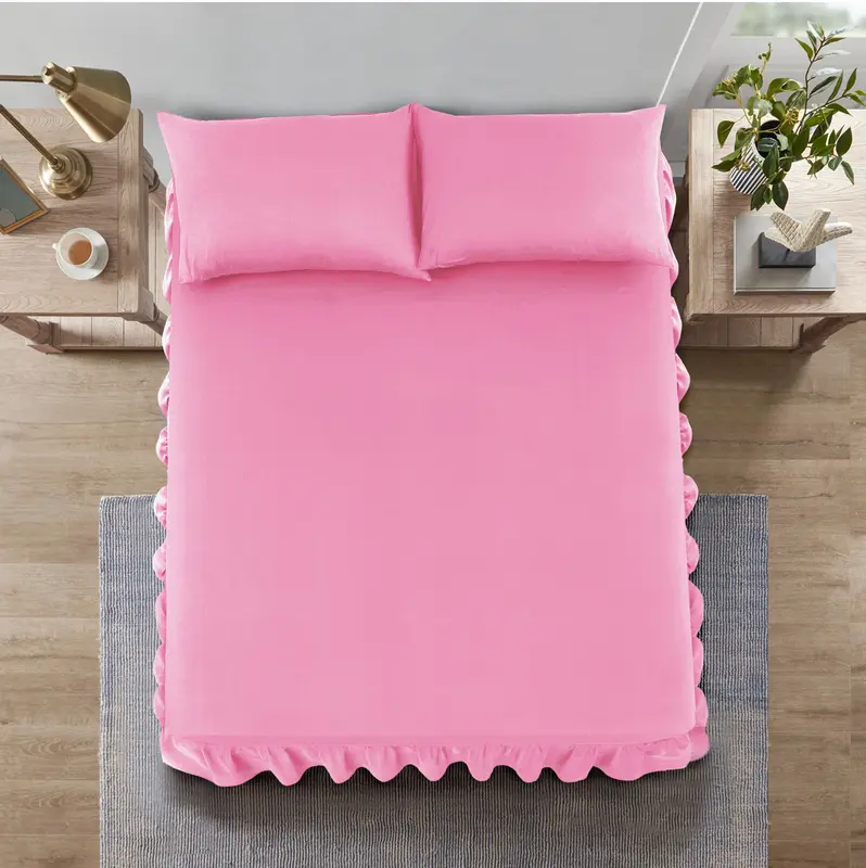 ROOEE Valance Fitted Sheet – 100% Poly Cotton, Extra Deep, Premium Hotel Quality – Single, Double & King – 20+ Colors 3