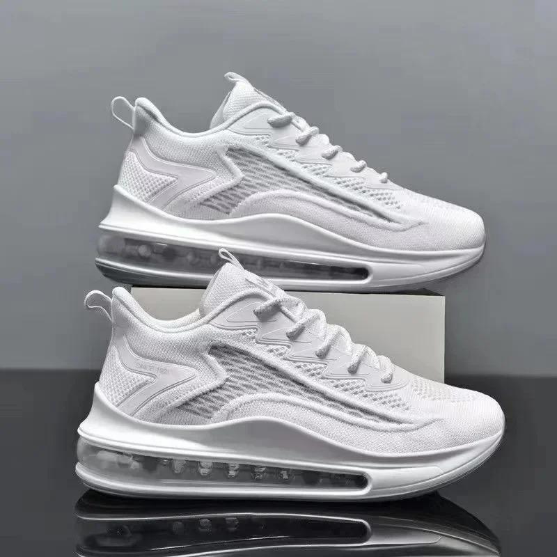 Men's Running Shoes Air Cushion Men's Spring and Autumn New Trendy Breathable Soft Bottom Men's Casual Sneaker 6