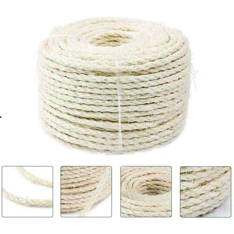 Product Introduction of 60m Natural Sisal Rope Cat Cats Scratching Post Claw Control Toys Crafts Pet 27