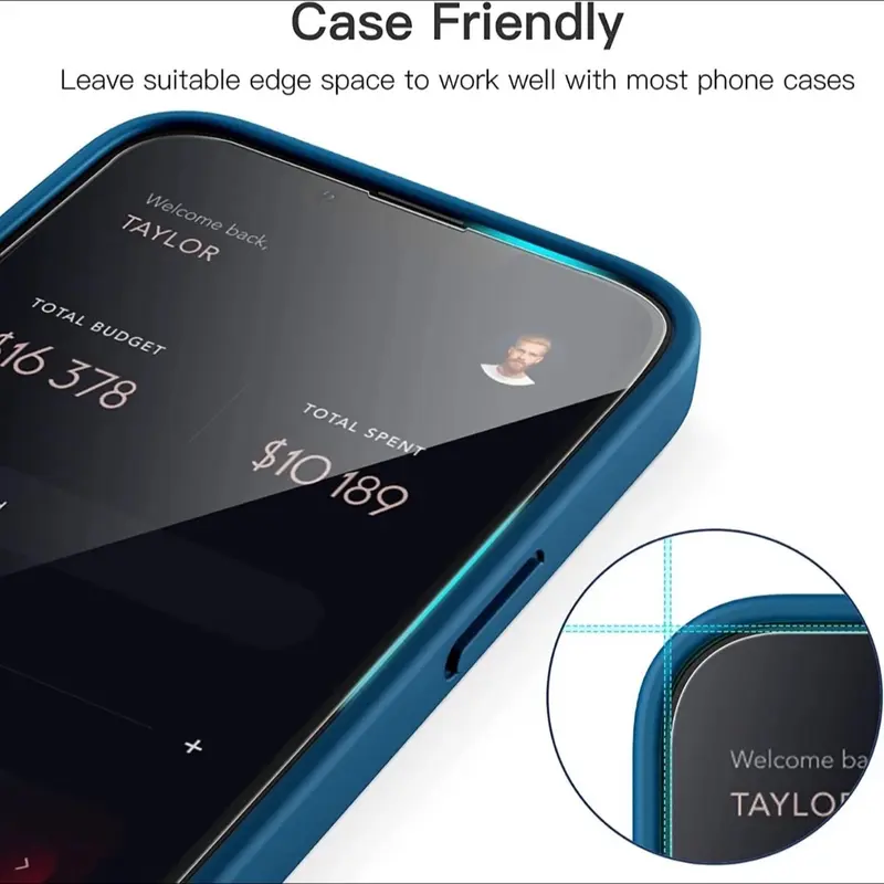 HD Tempered Glass Cellphones Screen Protector Kit, Anti-Scratch Shockproof Smartphone Screen  Protective Film, Phone Protection Accessories for iPhone 11 12 13 14 15 Pro Max iPhone 15 14 Plus Devices, Decalsc 2