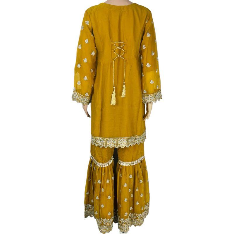 Product Introduction of Mother and Daughter Sharara Outfit for Any Occasions - Perfect for Family Gatherings and Special Occasions Comfort Comfortable Chiffon Fabric Lightweight Breathable 14