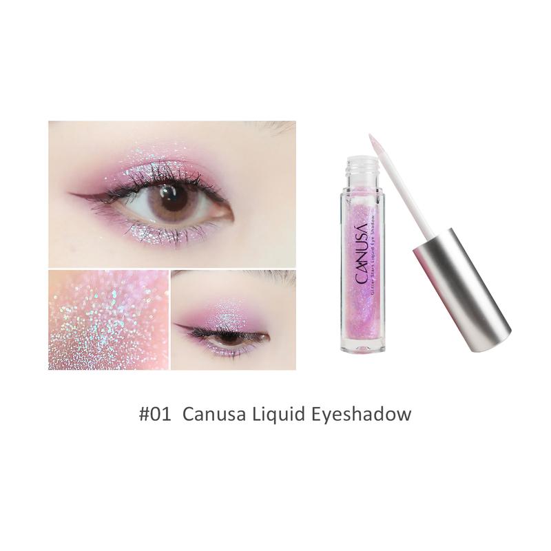 Product Introduction of Canusa Liquid Glitter Eyeshadow -  Quick-Drying for Every Face 2g/0.07 FI0z-Makeup Palette -Blend, Cosmetic 6