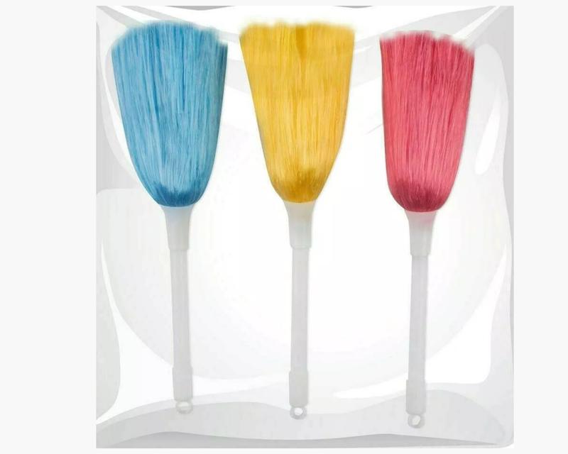 2 Pcs Dust Removal Brush (23cm) Assorted Colours , Microfiber Duster, Washable Mini Dusting Brush with Good Hand Grips | Computer Keyboard Cleaning Brush, Wool Duster, Mini Duster, Duster With Handle, Blind Cleaning Brush Lightweight 4
