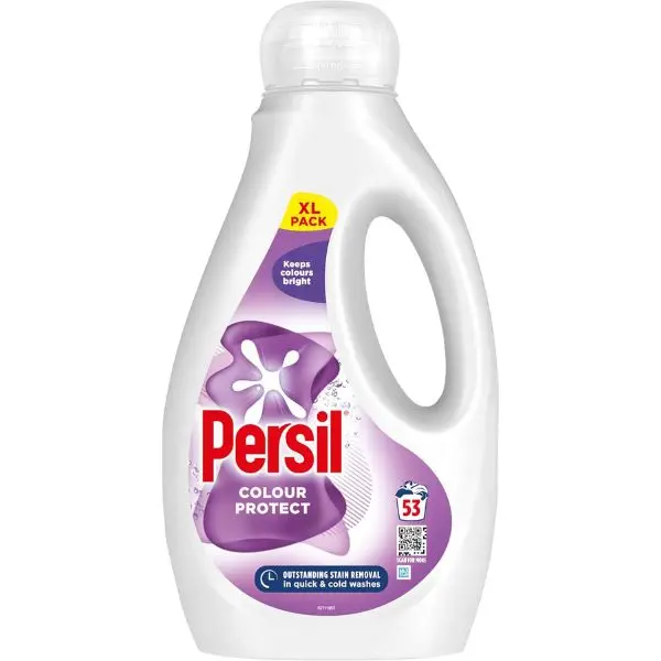 Colour Laundry Washing Liquid Detergent keeps colours bright outstanding stain removal in quick & cold washes 53 washes (1.431 L) Household