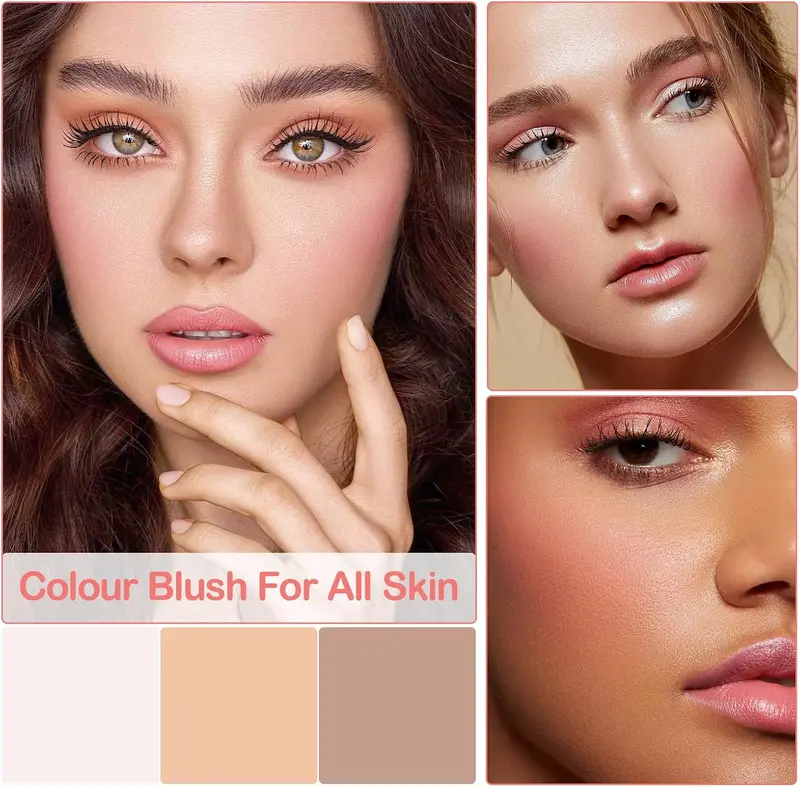 2Pcs TLM Blush Colour Changing, All Day Flawless Color Changing Blush,TLM Temperature Changing Liquid Blush for Mature Skin,Long Lasting Waterproof Blush for Face Makeup 2