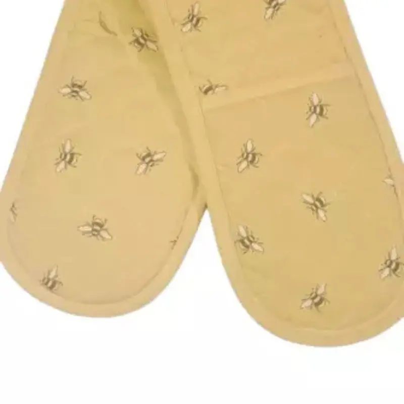 Double Oven Glove 100% Cotton Insulated Kitchen Mitts Pot Holder Various Designs Bakeware 5