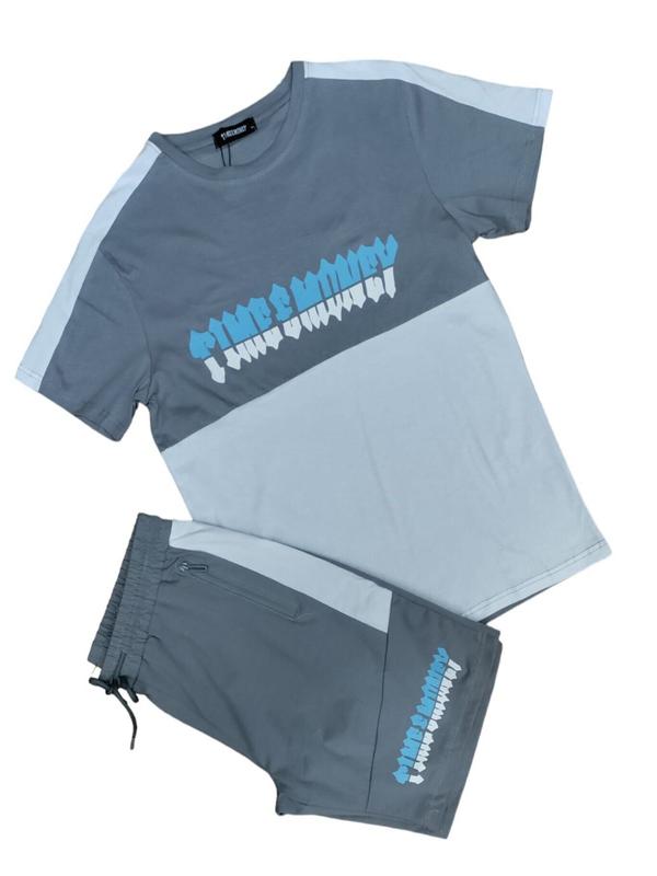 Mens Time Is Money Tracksuit Set Men Cotton T Shirt & Shorts Gym Casual Wear NEW Fabric Fashion Menswear Soft Breathable Day Nightwear Outerwear Plain Overalls Pockets Spandex 5