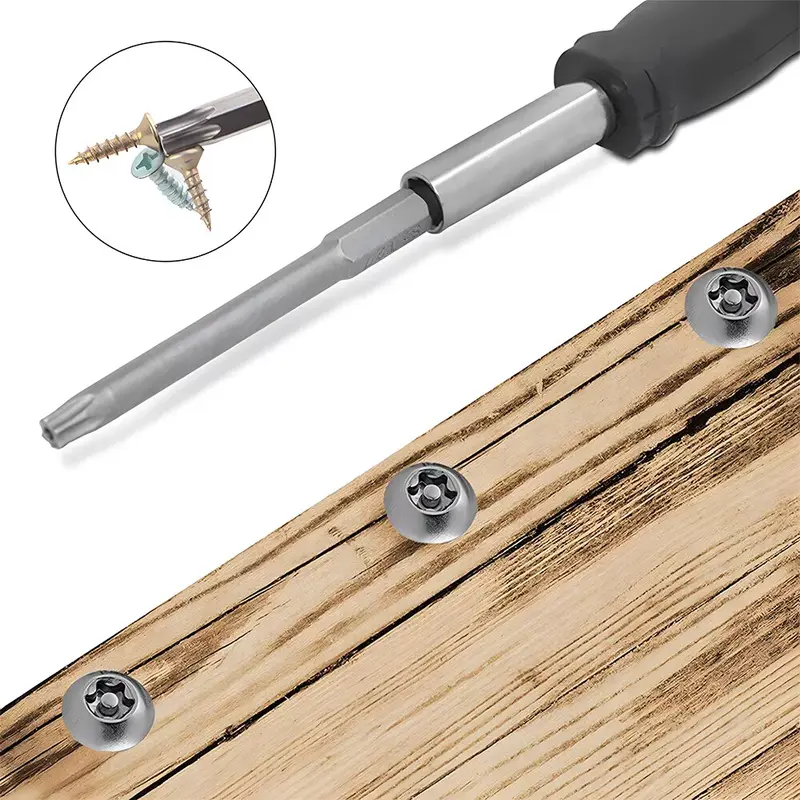 S2 T27/T25/T20/T15/T10/T9/T8/T7/T6 11-Pc Long Reach Torx Star Security Bit Set – Magnetic, Tamper-Proof, High-Precision, International Warranty 5