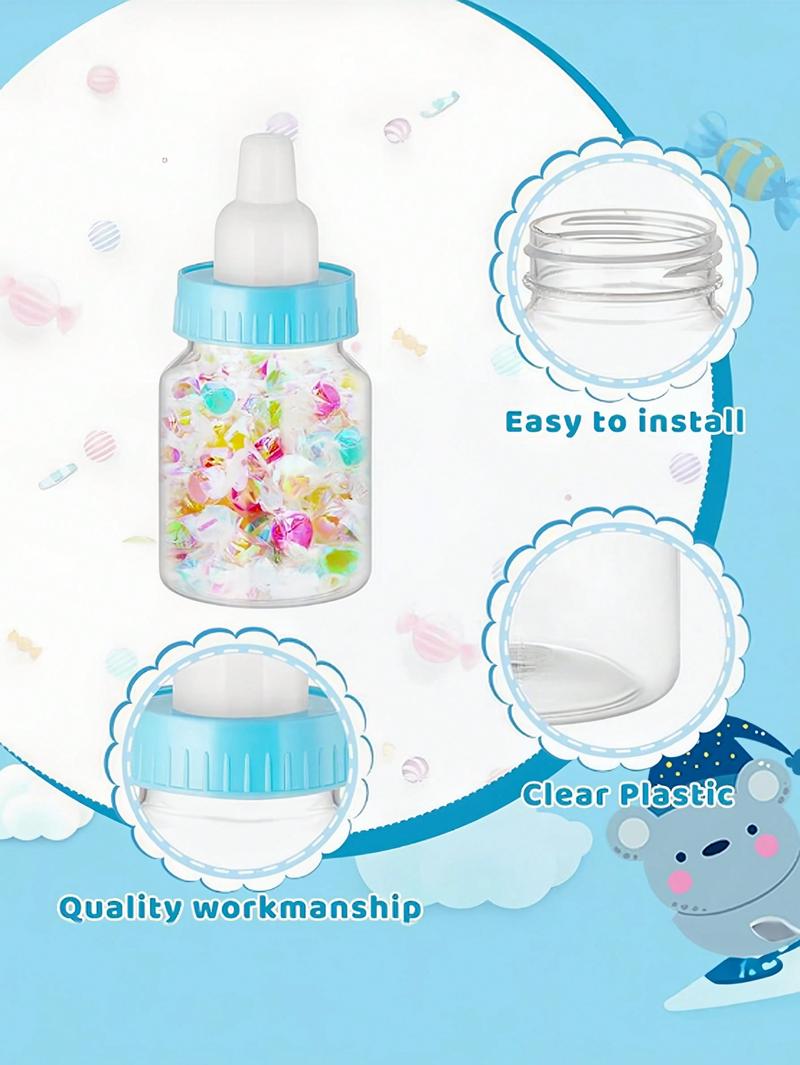 Product Introduction of (12pcs/6pcs) Novelty Candy Bottle Box, Plastic Candy Box Bottle, Milk Bottle Style Candy Gift Box, Party Decorations Baby Shower Family Decorations Gifts Wedding Multicolor 7