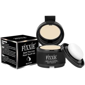 {Fixxie} Hairline Powder Light Blonde, Root Touch Up Powder, Instant Hair Loss Concealer Hair Powder for Thinning Hair, Windproof & Sweatproof Hair Root Cover Up Powder with Mirror and Puff 24 months powder  Makeup