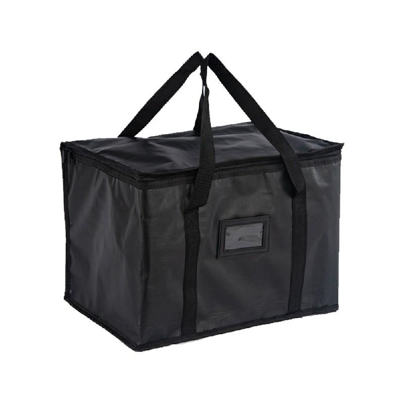 "70L Insulated Food Delivery Bag - Large Thermal Cooler carry Bag for Groceries, Pizza, Takeaway, and Picnic Use, Keeps Food Warm or Cold-Black" 1