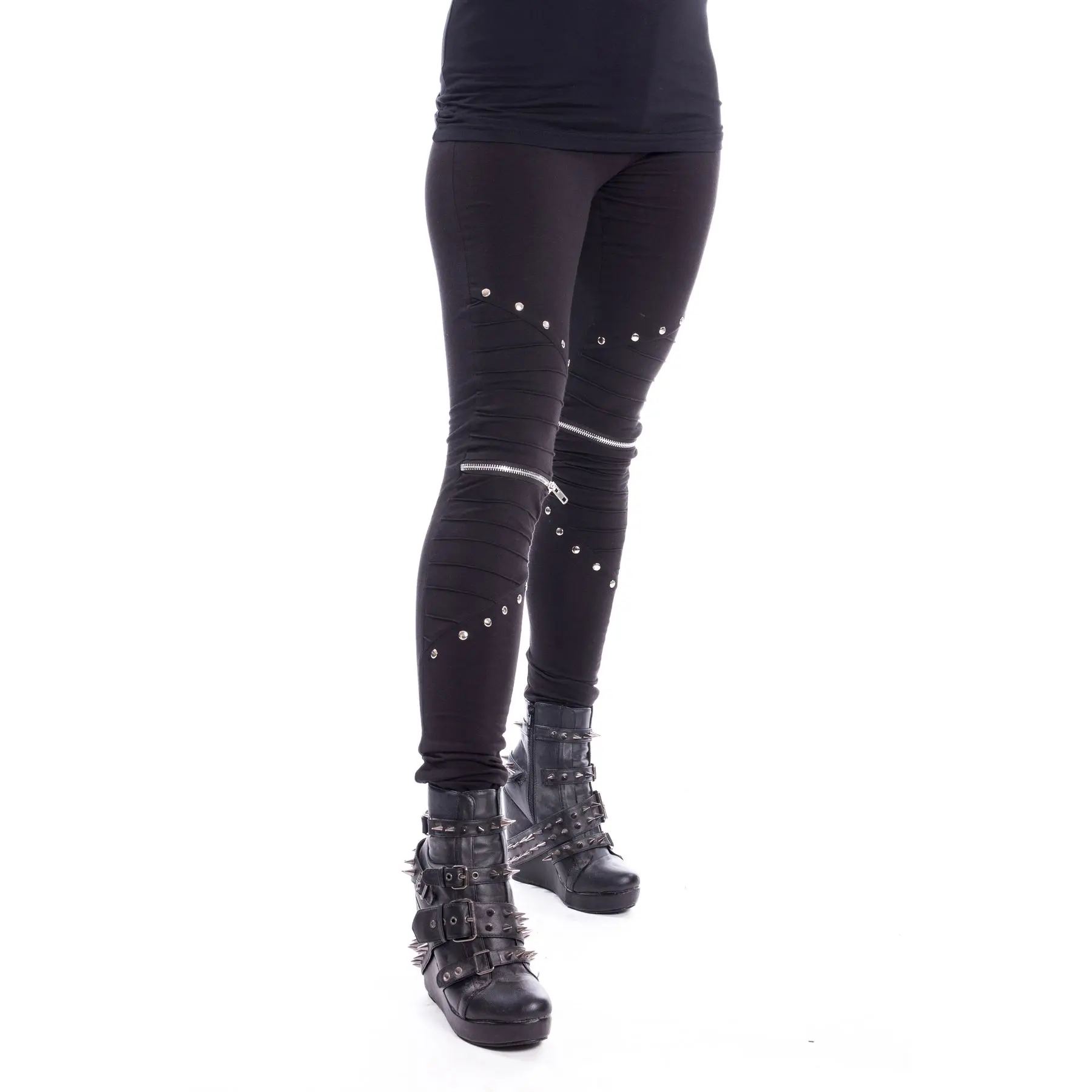 Vixxsin Wind Leggings Ladies Black Goth Emo Punk