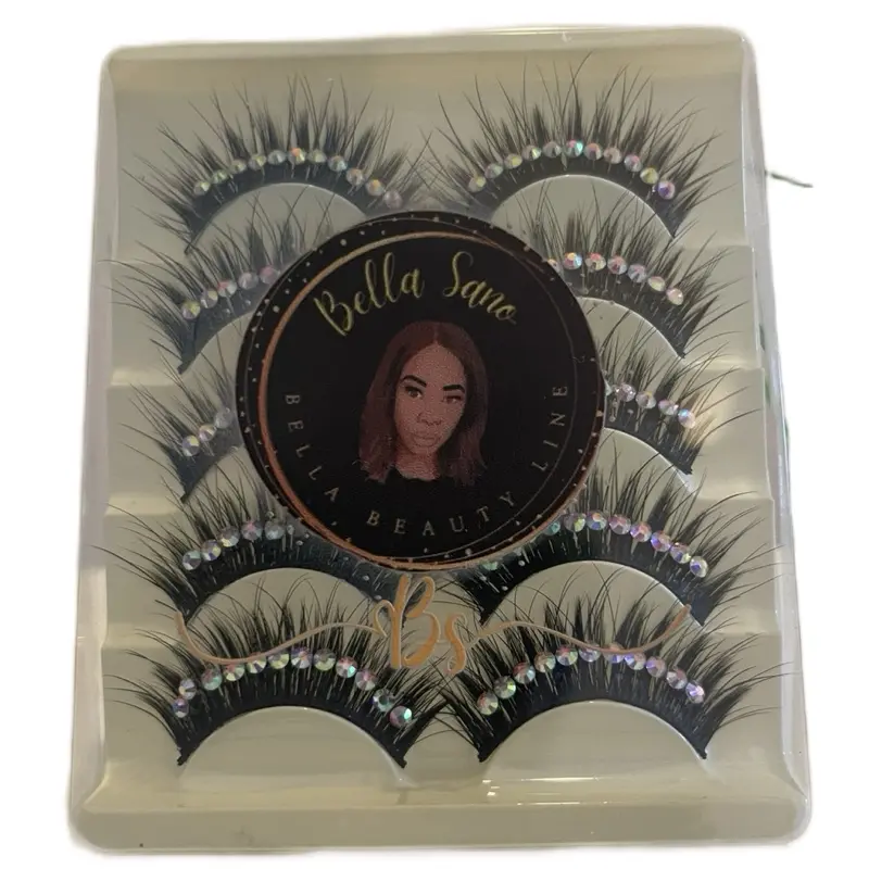 Bella Beauty Line Glitter Eyelashes for Perfect Makeup - Cosmetic