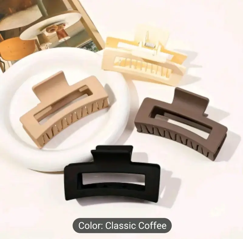 Hair Claw Clips ( Set Of 4 ) - Non Slip Strong Hold for any type of Hair. 3