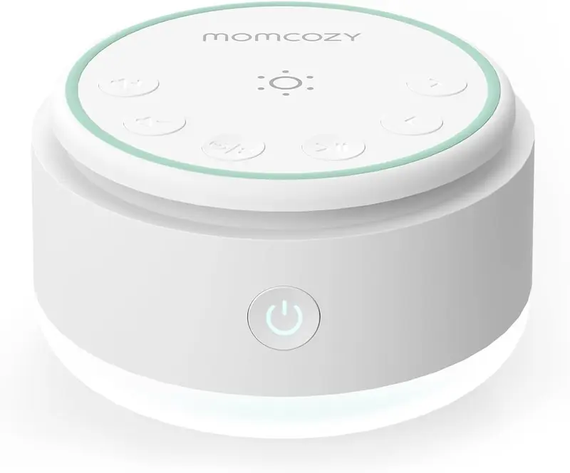 Momcozy Sound Machine for Baby-20 Soothing Sounds & Touch Light Portable White Noise for Kids & Adults for Sleeping Timer and Memory | Ideal Travel Companion & Nursery Must-Have & Outing | Shower Gift 0