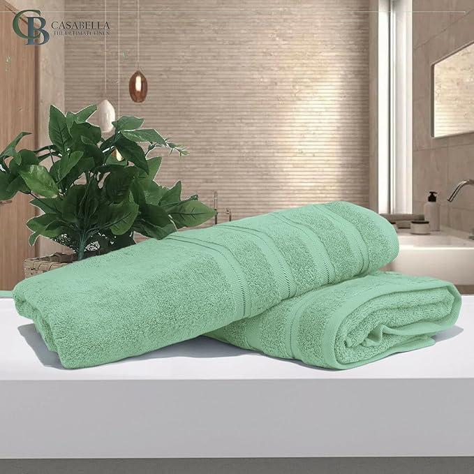 Product Introduction of 2X Premium Quality Super Jumbo Bath Sheet Set - 100% Combed Cotton 650 GSM -  Size 90x180 Highly Absorbent Extra Large Bath Towels 3
