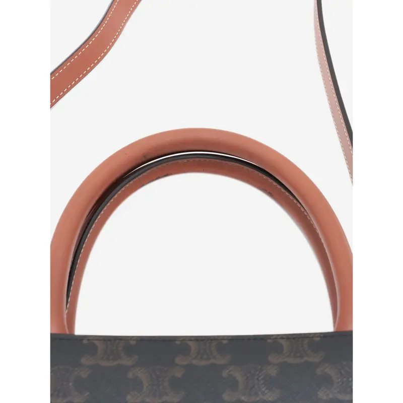 Preowned Celine Bag - Brown Triomphe Vertical Cabas Tote Bag 3