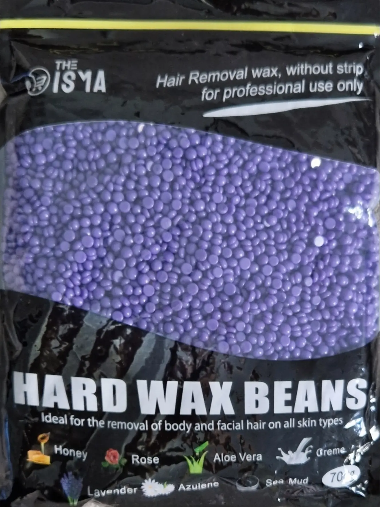 THE ISMA Professional Hard Wax Beads 700g, Stripless Depilatory Waxing Pellets Solid Film Beans No Strip Needed, Painless Gentle Hair Removal of Full Body, Face & Bikini Line Body Care Cosmetic