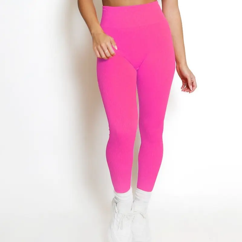 Women’s Ribbed high waist Sports leggings, stylish outerwear, Pants for Gym workout, Ribbed Leggings jigging leggings  pockets 5