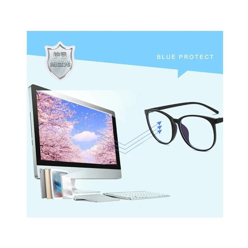 Stylish Oval Blue Light Blocking Glasses for Enhanced Gaming Experience Oversized Glasses 5
