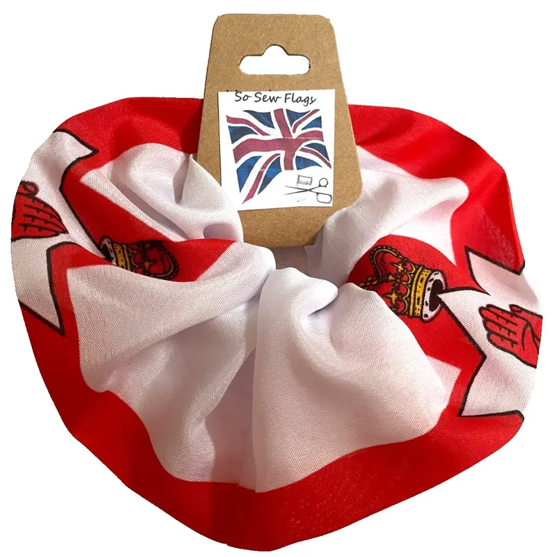 Handmade Northern Ireland Red Hand Flag Hair Scrunchie Scrunchies Accessory Ties 0