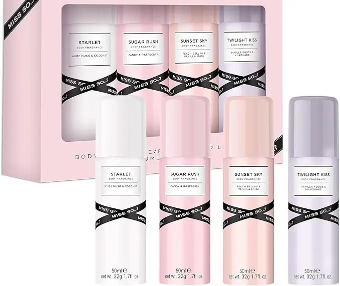 Mini Galore 4-Piece Women's Body Fragrance Gift Set - 50ml Each 0