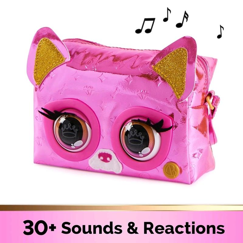 Purse Pets with 30 Sounds and Blinking Animated Eyes. Flashy Frenchie or Rebel Stripez 6