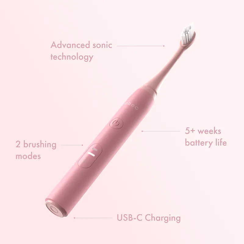 TIKTOK EXCLUSIVE Electric Toothbrush + x2 Brush Heads + Toothpaste - Petal Oral Waterproof 1