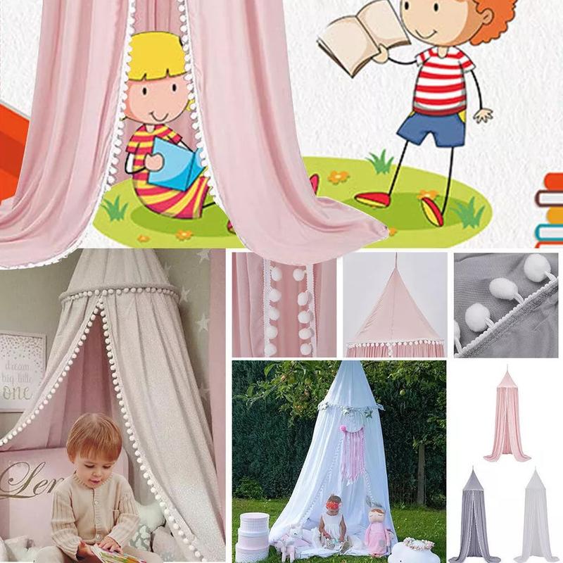 Kids Baby Bed Canopy Bedcover Mosquito Net Curtain Bedding Dome Tent Cotton - Perfect for a Comfortable Sleep 4