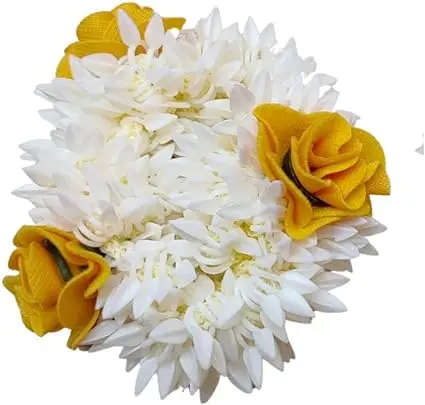 Wedding Gajra, Scrunchie Gajra Bracelet, Hand Gajra, Indian Wedding Floral Jewelry Gajra, Mogra Gajra, Elastic Gajra for Hair 1