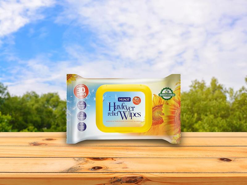30 x Hayfever & Allergy Relief Wipes for Hand & Face Traps Pollen Dust Dirt Pet Allergy Wet Hay Fever Wipes (150 Wipes (5 Packet)) 0
