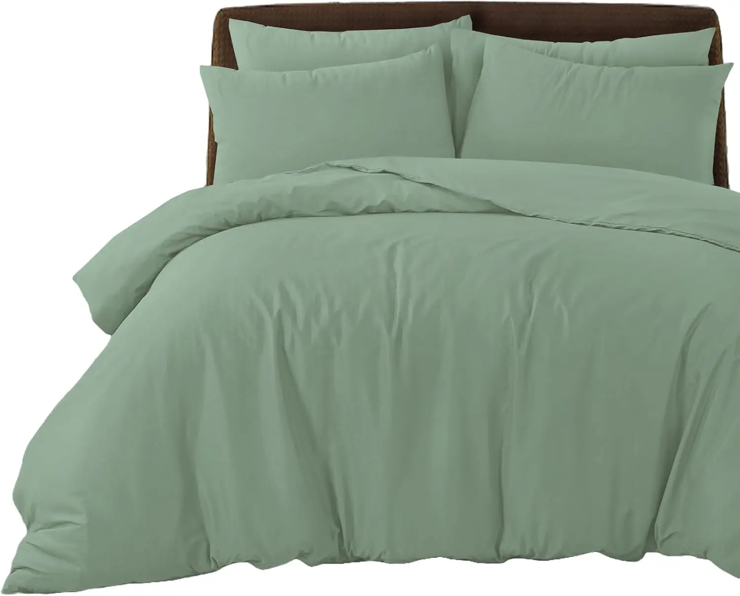 LINEN HOME - 3 Pcs - Plain Duvet Cover Set - Soft Microfibre  Bed Quilt Cover with 2 Pillowcases, Easy Care Wrinkle Free Complete Bedding Set - included Single, , King, Super King Sizes - With duvetcoverset   duvet  cover  set duvet