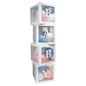 Clear Baby Shower Giant Balloon Blocks
