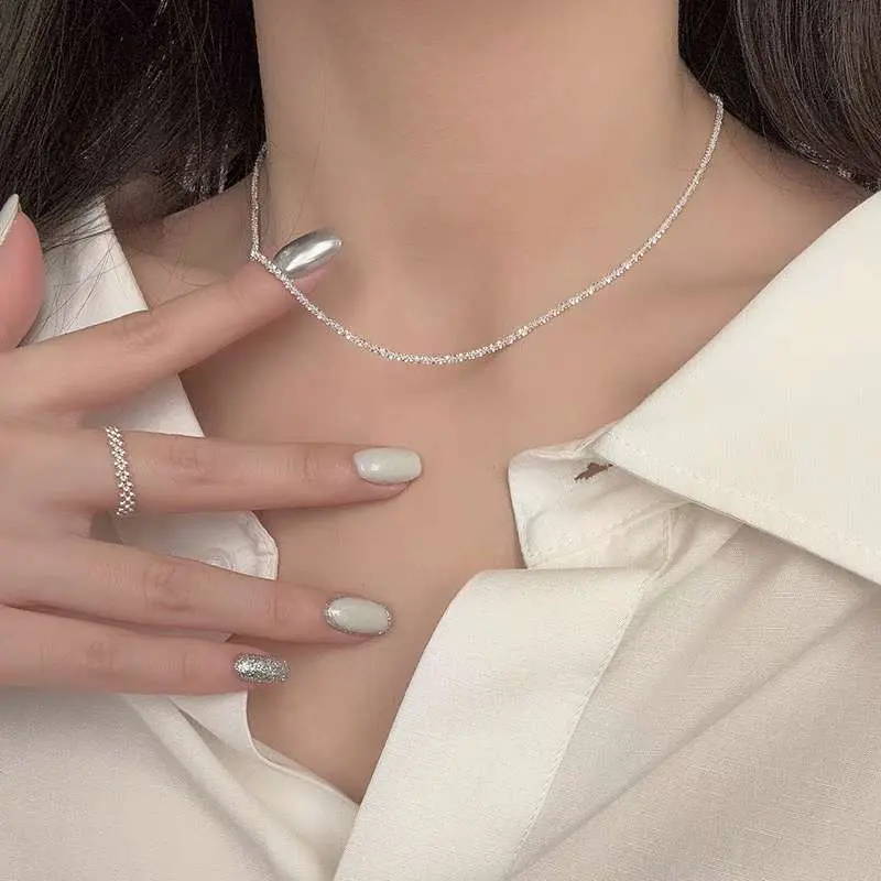 Dainty Rhinestone Necklace, Perfect Mother's Day Gift, Timeless Sparkle, Minimalist & Elegant Design, 45cm Long, Versatile Styling, Adjustable Fit, Perfect Gift Option, Mother's Day, Giift Wrapping Option, Lightweight & Comfortable elegant  jewellery