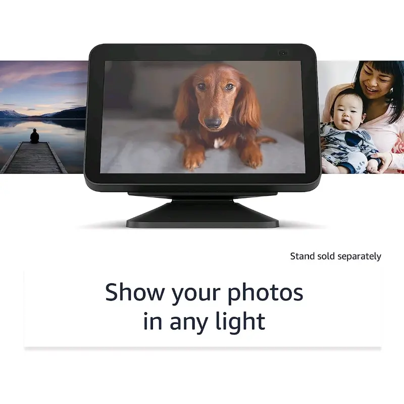 Echo Show 8 | 2nd generation, HD smart display with Alexa and 13 MP camera | Charcoal 2