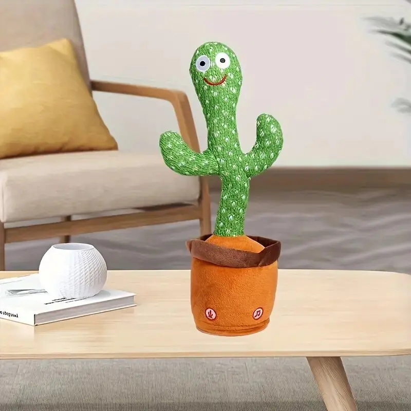 Christmas Dancing Talking Cactus Toy For Baby Boys & Girls, Singing Recording Repeating What You Say Sunny Cactus Up Plus, Gift for Babies, Christmas gift