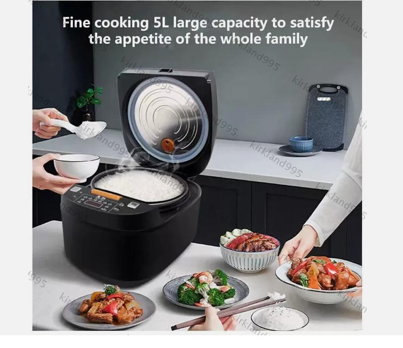 Intelligent 5L Rice Cooker Appointment Timing Heating High-fire Fast Cooking UK electric blender smoothie kitchen machinery small portable processor kettle 0