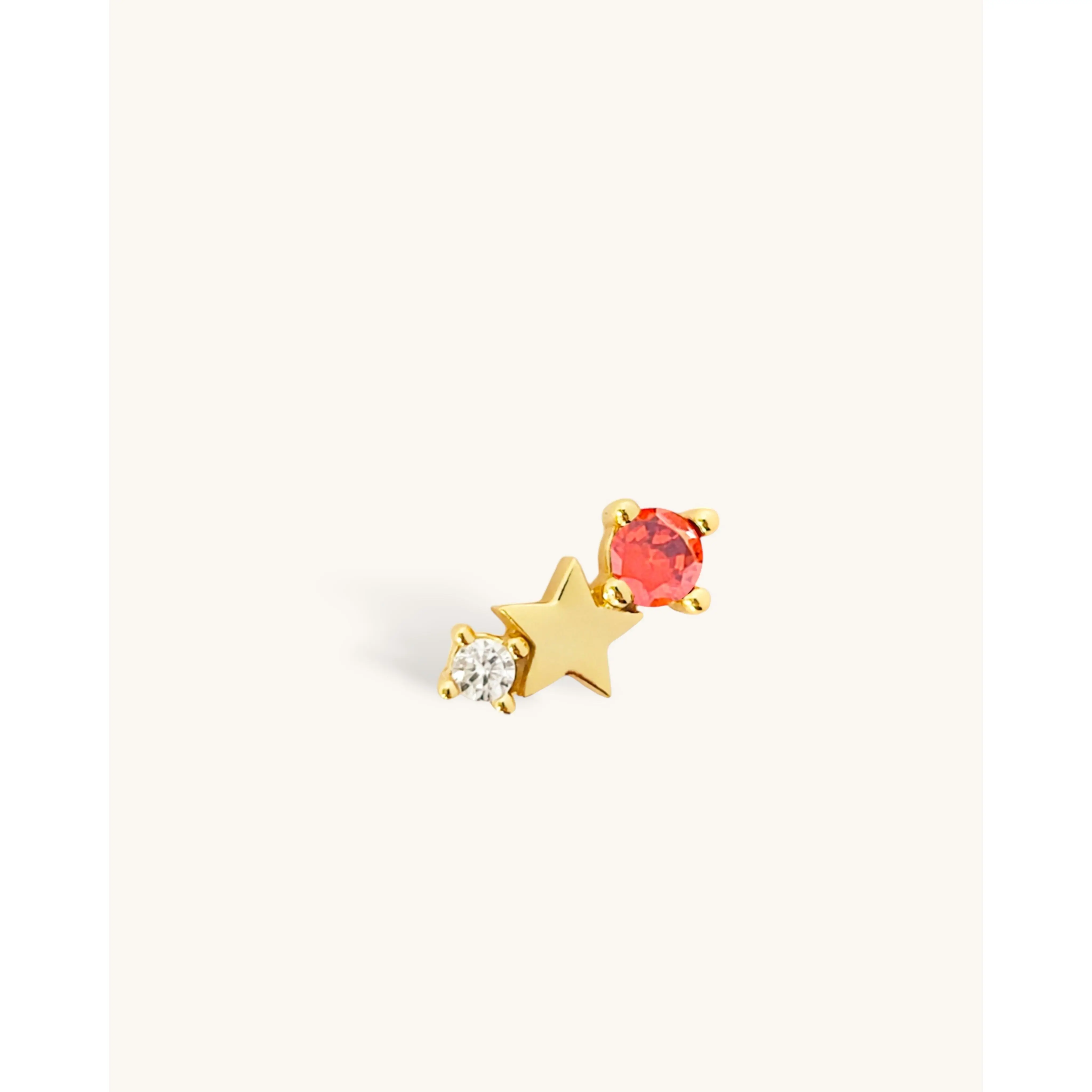 Starry Zodiac Stone Earring • Cancer