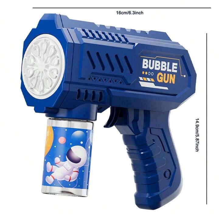 Soap Bubble Gun Maker Bubble Maker with LED Light - Automatic and Leakproof 6