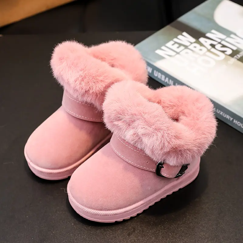 Girls snow boots - Festive Winter Snow Boots - Soft Faux Fur, Rubber Soles, Cute Designs - Fall and Winter Play - Little Girls -  For Warmth, Comfort, and Style - Winter Wonderland Adventures Await 7