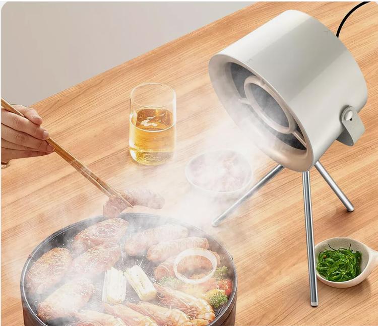 Compact Mini Exhaust Fan Cooker Hood for Small Kitchens – Portable Desktop Range Hood with Powerful Suction Technology 0